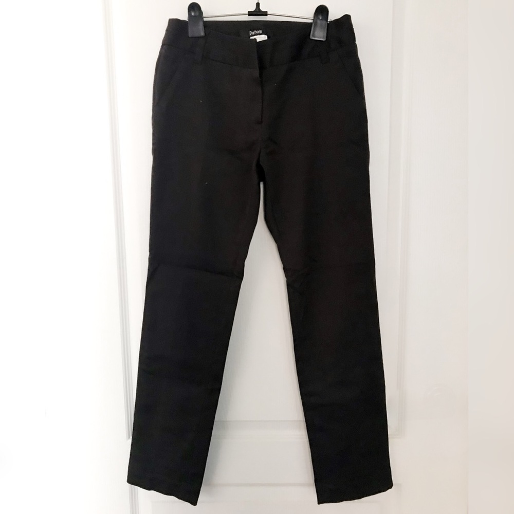 Dark brown tapered pants